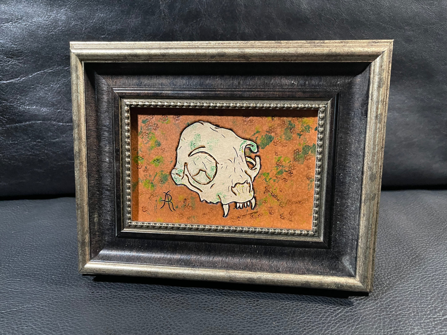 Cat Skull Carving
